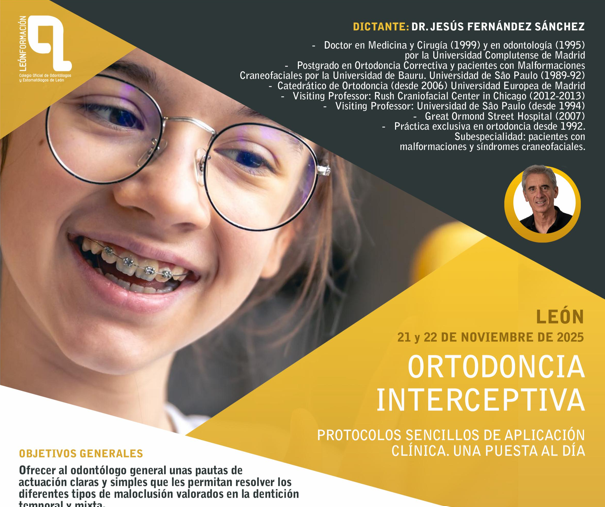 Monográfico de Ortodoncia Interceptiva con el Dr. Jesús Fernández Sánchez en la sede colegial
