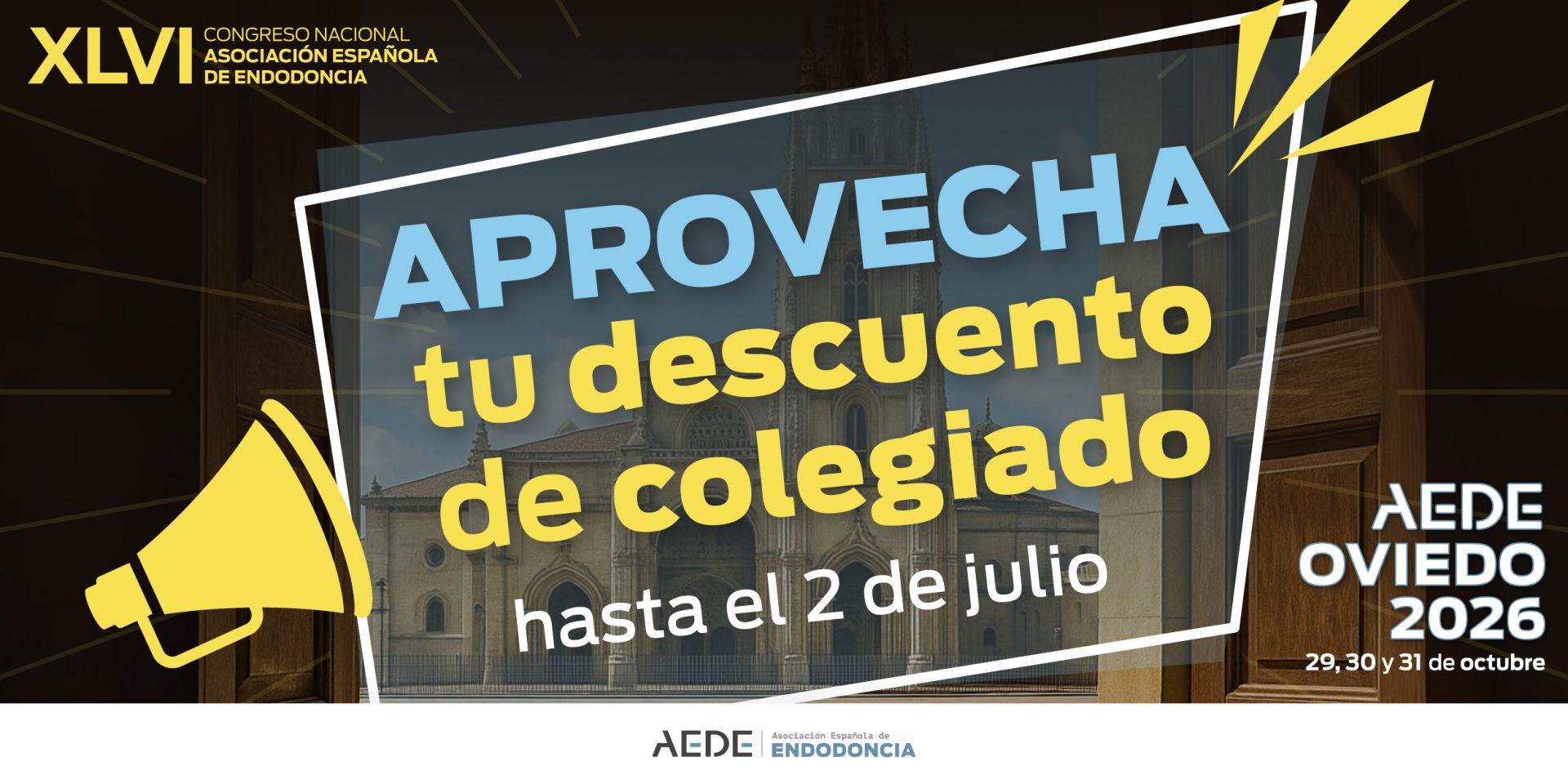 Tarifa reducida hasta el 2 de julio para el Congreso AEDE 2026
